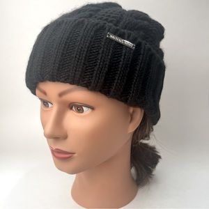 MICHAEL KORS Black Cuffed Knit Beanie
